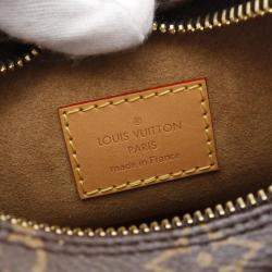 Louis Vuitton Loop Shoulder Bag Coated Canvas Leather Monogram Brown
