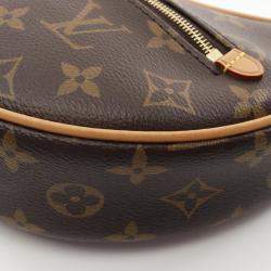 Louis Vuitton Loop Shoulder Bag Coated Canvas Leather Monogram Brown