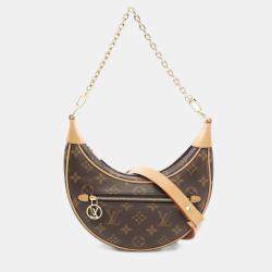Louis Vuitton Loop Shoulder Bag Coated Canvas Leather Monogram Brown