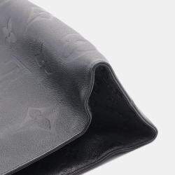Louis Vuitton On The Go Gm Monogram Empreinte Noir Tote Bag Leather Black