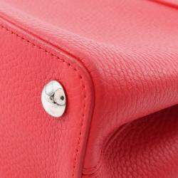 Louis Vuitton Red Taurillon Capucines BB