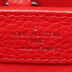Louis Vuitton Red Taurillon Capucines BB