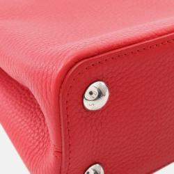 Louis Vuitton Red Taurillon Capucines BB