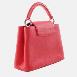 Louis Vuitton Red Taurillon Capucines BB