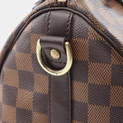 Louis Vuitton Brown Damier Ebene Speedy Bandouliere 25