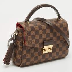 Pre Owned Louis Vuitton Damier Ebene Canvas Croisette Bag