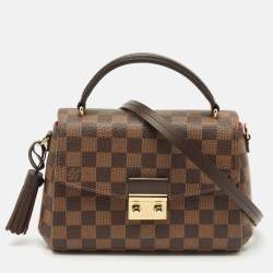 Pre Owned Louis Vuitton Damier Ebene Canvas Croisette Bag