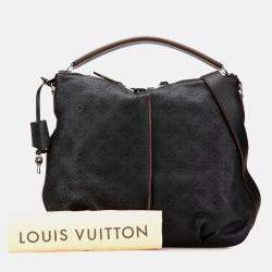 Pre Owned Louis Vuitton Black Monogram Mahina Selene PM