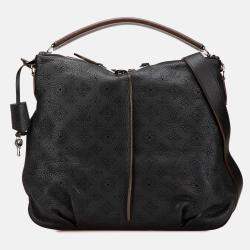 Pre Owned Louis Vuitton Black Monogram Mahina Selene PM