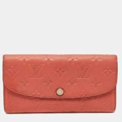 Louis Vuitton Pink Monogram Empreinte Leather Josephine Wallet