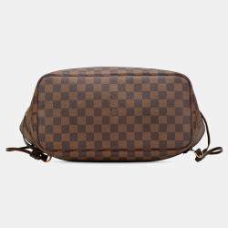 Pre Owned Louis Vuitton Damier Ebene Neverfull MM