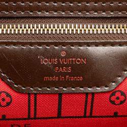 Pre Owned Louis Vuitton Damier Ebene Neverfull MM