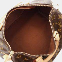 Louis Vuitton Speedy 30 Brown Monogram Canvas Top Handle Bag