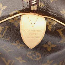 Louis Vuitton Speedy 30 Brown Monogram Canvas Top Handle Bag