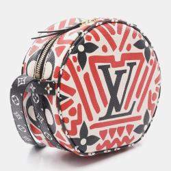 Pre Owned Louis Vuitton Crafty Boite Chapeau Souple Red Monogram Canvas Shoulder Bag