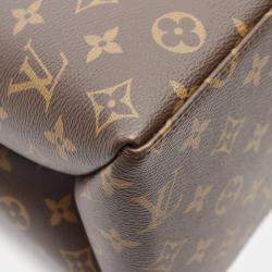 Louis Vuitton Petit Palais MM Brown Monogram Canvas Top Handle Bag