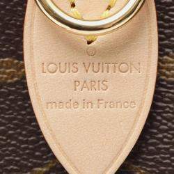 Louis Vuitton Speedy Bandouliere 20 Beige Monogram Canvas Top Handle Bag