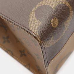 Pre Owned Louis Vuitton OnTheGo MM Brown/Beige Monogram Giant Canvas Tote Bag