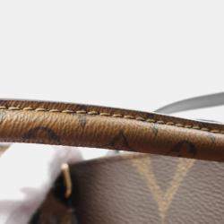 Pre Owned Louis Vuitton OnTheGo MM Brown/Beige Monogram Giant Canvas Tote Bag