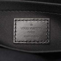 Pre Owned Louis Vuitton Sac Plat 24H Black Monogram Eclipse Canvas Tote Bag