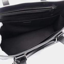 Pre Owned Louis Vuitton Sac Plat 24H Black Monogram Eclipse Canvas Tote Bag
