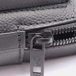 Louis Vuitton Pilot Black  Leather Waist Bag 