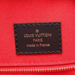 Louis Vuitton OnTheGo GM Brown Beige Coated Canvas Tote Bag