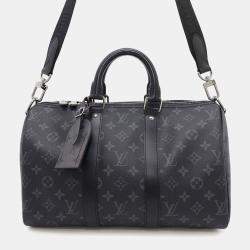Louis Vuitton Handbag Monogram Eclipse Reverse Keepall Bandouliere 35 Black