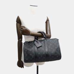 Louis Vuitton Handbag Monogram Eclipse Reverse Keepall Bandouliere 35 Black