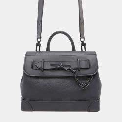 Louis Vuitton Steamer PM Black Monogram Taurillon Shoulder Bag