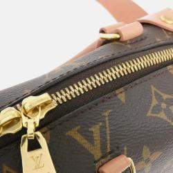 Pre Owned Louis Vuitton Petite Malle Souple Monogram Canvas Handbag