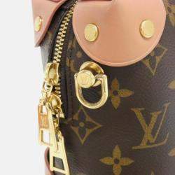 Pre Owned Louis Vuitton Petite Malle Souple Monogram Canvas Handbag