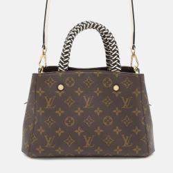 Pre Owned Louis Vuitton Montaigne BB Monogram Handbag
