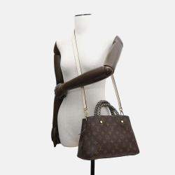 Pre Owned Louis Vuitton Montaigne BB Monogram Handbag
