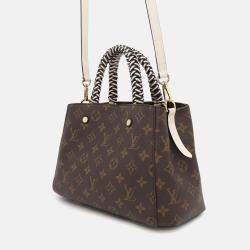 Pre Owned Louis Vuitton Montaigne BB Monogram Handbag