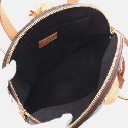 Louis Vuitton Moon Brown Coated Canvas Leather Backpack