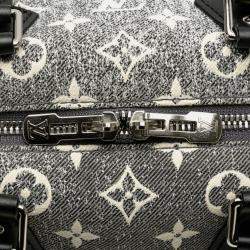 Louis Vuitton Speedy Bandouliere 25 Gray Black Monogram Jacquard Shoulder Bag