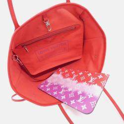 Pre Owned Louis Vuitton Neverfull MM Escale Rouge Tote Bag
