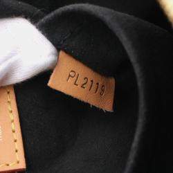 Pre Owned Louis Vuitton Boite Chapeau Souple Brown Coated Canvas Leather Shoulder Bag