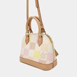 Louis Vuitton Alma BB Peach Damier Ebene Shoulder Bag