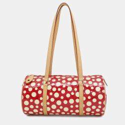 Louis Vuitton Papillon Infinity Dot Yayoi Kusama Rouge Monogram Vernis Shoulder Bag