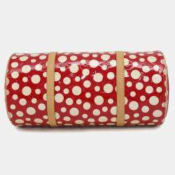 Louis Vuitton Papillon Infinity Dot Yayoi Kusama Rouge Monogram Vernis Shoulder Bag