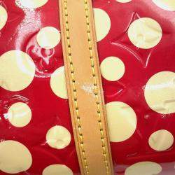 Louis Vuitton Papillon Infinity Dot Yayoi Kusama Rouge Monogram Vernis Shoulder Bag