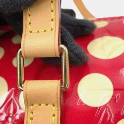 Louis Vuitton Papillon Infinity Dot Yayoi Kusama Rouge Monogram Vernis Shoulder Bag