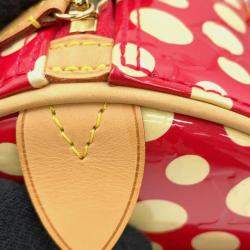 Louis Vuitton Papillon Infinity Dot Yayoi Kusama Rouge Monogram Vernis Shoulder Bag