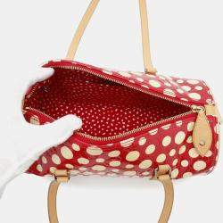 Louis Vuitton Papillon Infinity Dot Yayoi Kusama Rouge Monogram Vernis Shoulder Bag