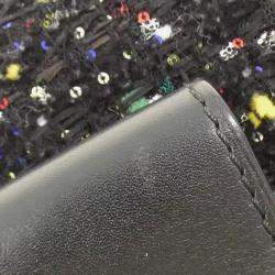 Pre Owned  Louis Vuitton Dauphine Black Tweed Mini Shoulder Bag