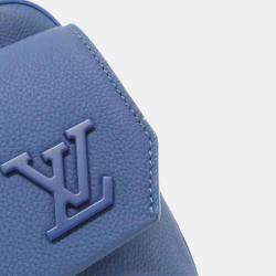  Louis Vuitton LV Aerogram Fastline Blue Leather Messenger Shoulder Bag