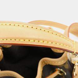 Pre Owned Louis Vuitton Nano Noe Brown Monogram Shoulder Bag