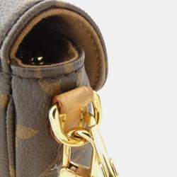 Louis Vuitton Monogram Wallet On Chain Brown Shoulder Bag